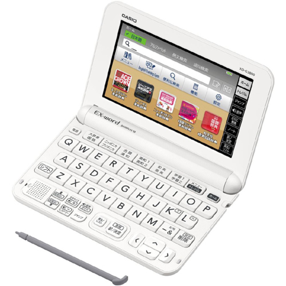 CASIO EX-word XD-G3800WE Dicionário Eletrônico Japonês Inglês Português