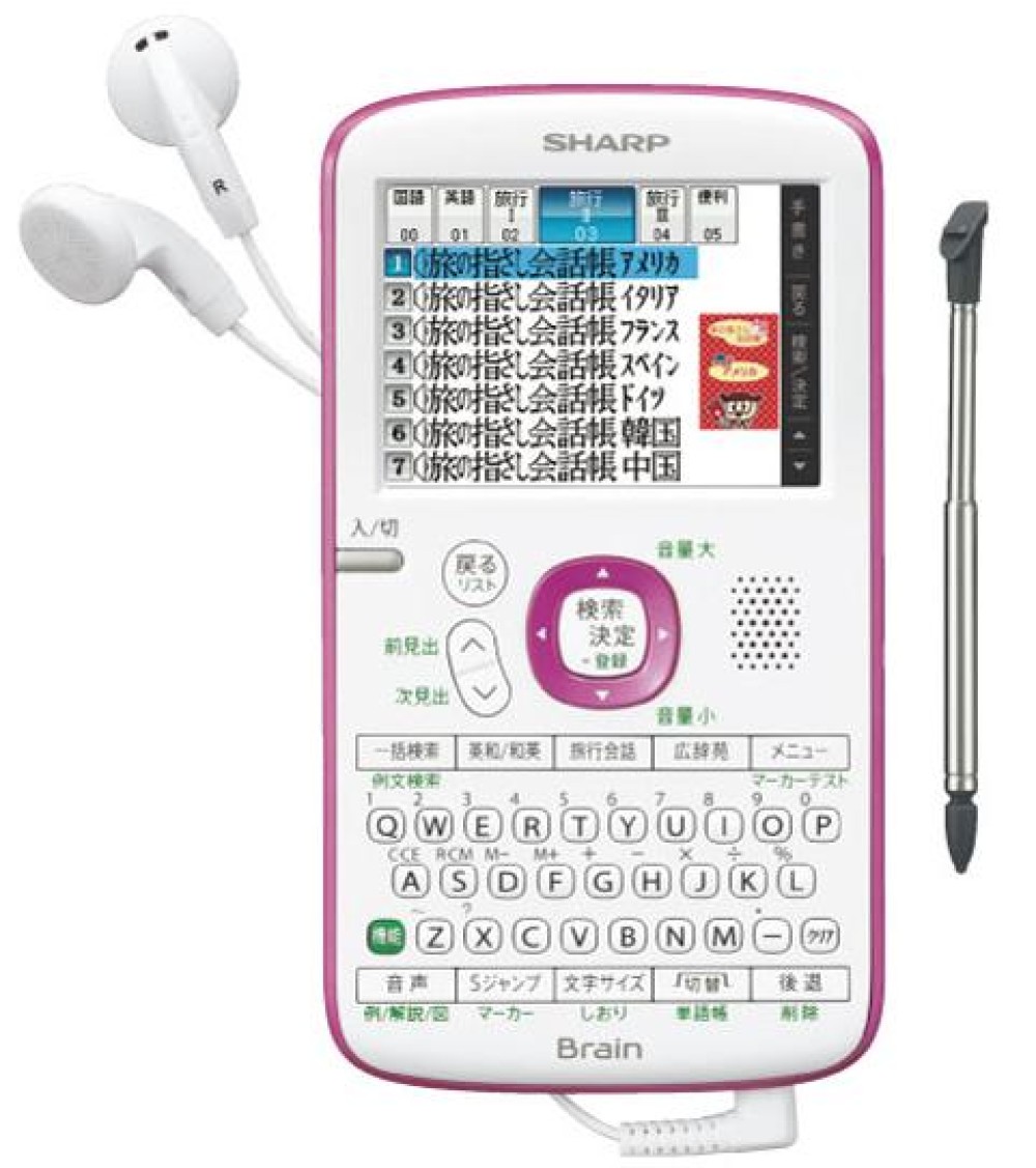 SHARP Brain PW-AC11-P Dicionário Eletrônico Japonês Inglês