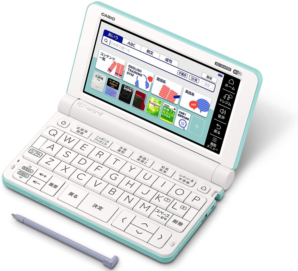 CASIO EX-word XD-SX4900GN Dicionário eletrônico japonês Inglês